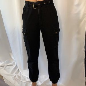 Black cargo pants